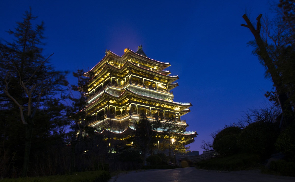 威海環翠樓照明工程-景觀亮化