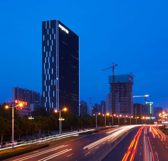 浪潮科技園S01樓體亮化——戶外照明工程